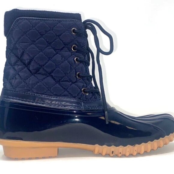 Sporto Destiny Women's Duck Winter Waterproof Boot Navy Size 7 - Picture 5 of 9